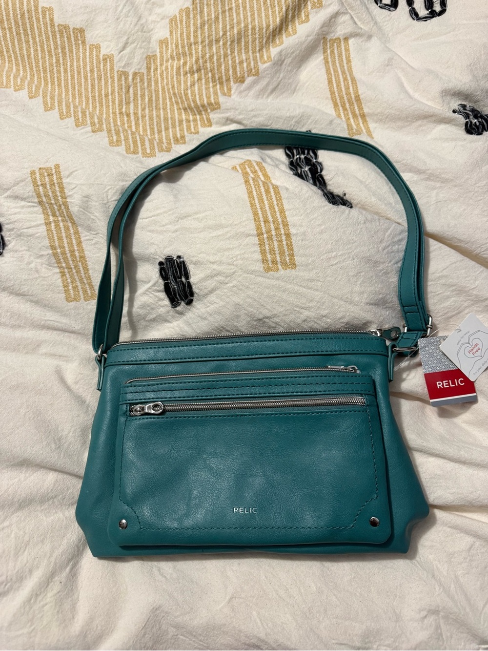 Fossil RELIC Evie Crossbody bag - Alpine Green - NWT